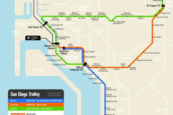 Trolley Map San Diego Mid-Coast Trolley Project, San Diego, California - Railway Technology