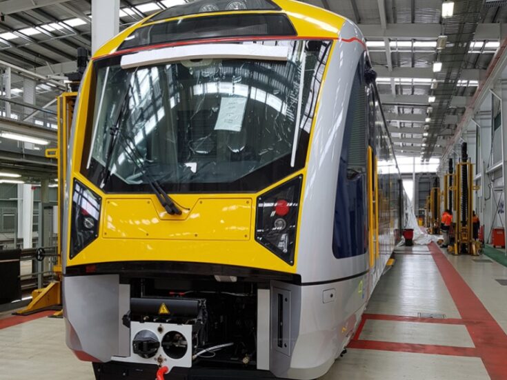 AucklandTransport receives first electric train from CAF