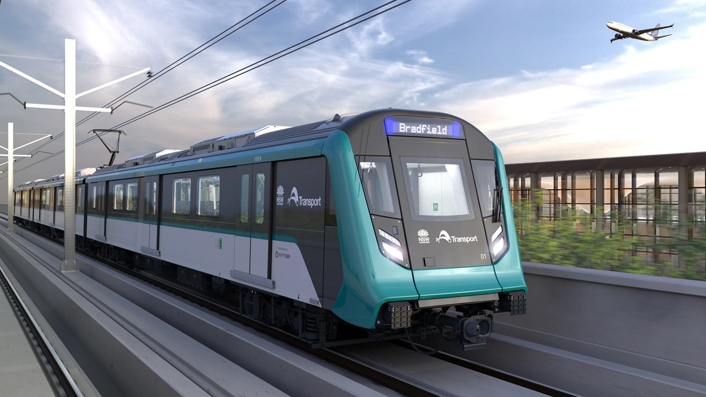 Sydney Metro-Western Sydney Airport line train unveiled